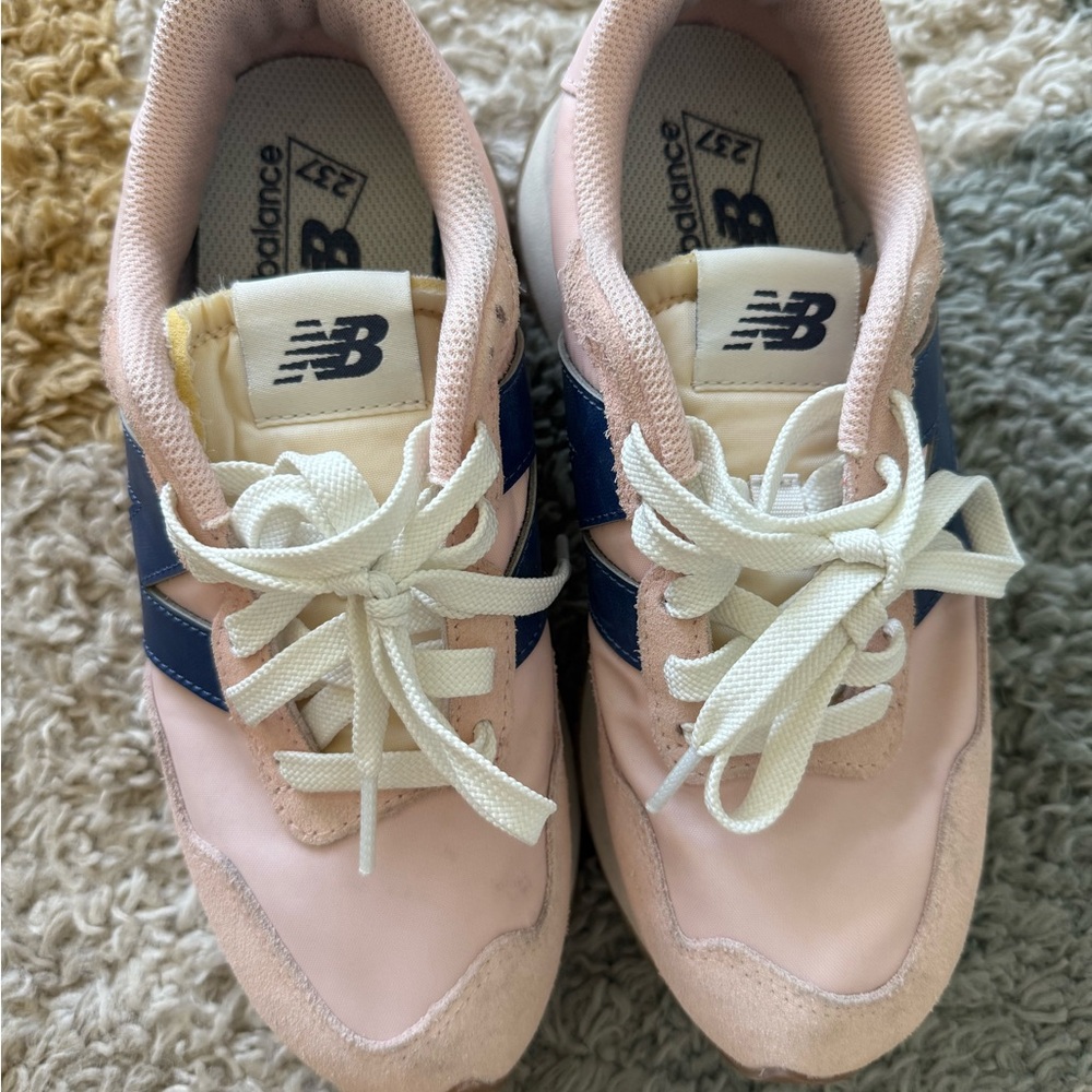 New Balance Pink and Navy Sneakers - Picture 6 of 7